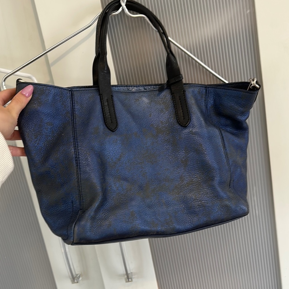 Cole Haan Blue and Black Tote shoulder Bag